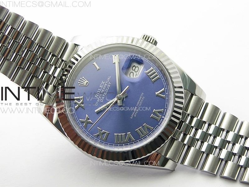 DateJust 41 126334 Clean 11 Best Edition 904L Steel Blue Roman Dial on Jubilee Bracelet VR3235