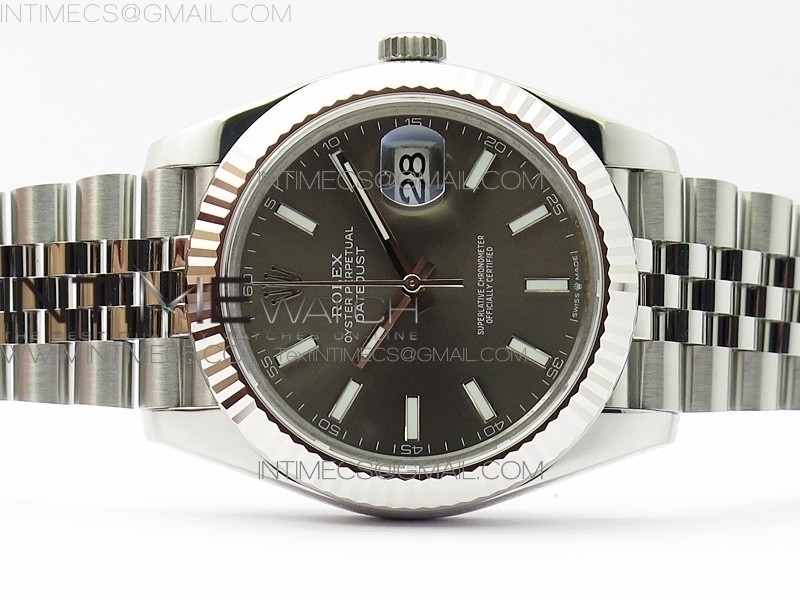 DateJust 41 126334 V3 ARF 11 Best Edition 904L Steel Gray Dial on Jubilee Bracelet A2824