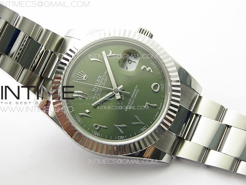 DateJust 41 126334 SS GMF 11 Best Edition Green Dial Arabic Markers on Oyster Bracelet