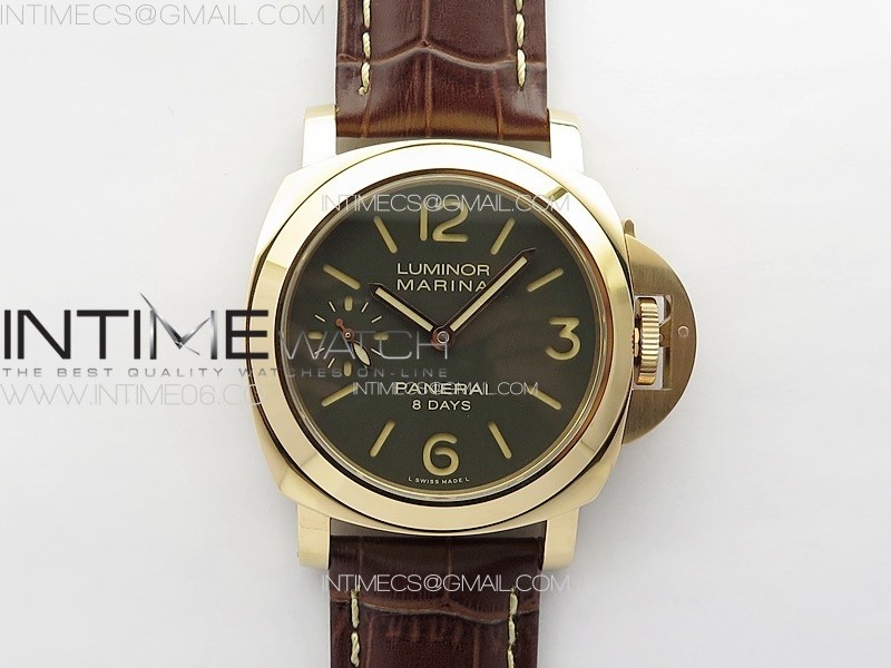 MARINA24 PAM511 RG HWF 11 BEST EDITION ON BROWN LEATHER STRAP P5000