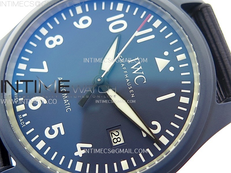 PILOT’S WATCH LAUREUS BLUE CERAMIC IW328101 ZF 11 BEST EDITION ON BLUE NYLON STRAP A32111