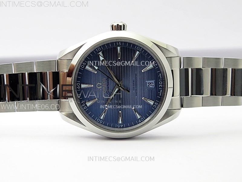 AQUA TERRA 150M MASTER VSF 11 BEST EDITION SUMMER BLUE DIAL ON SS BRACELET A8900 SUPER CLONE