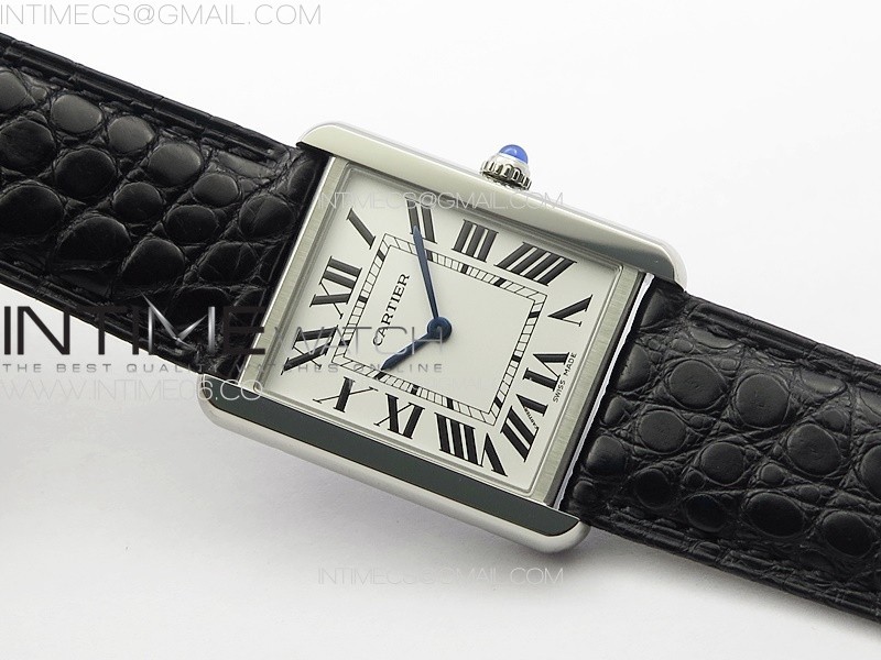 TANK SOLO LADIES 28MM SS K11F 11 BEST EDITION WHITE DIAL ON BLACK COROC LEATHER STRAP RONDA QUARTZ