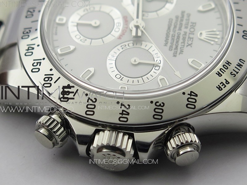 Daytona 116520 Clean 11 Best Edition V2 904L SS Case and Bracelet White Dial SA4130