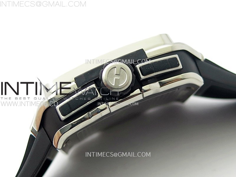 SQUARE BANG UNICO 42MM TITANIUM BBF 11 BEST EDITION SKELETON DIAL ON BLACK RUBBER STRAP A1280