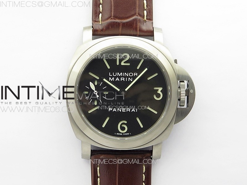 PAM177 Titanium HW 11 Best Edition on Black Leather Strap A6794