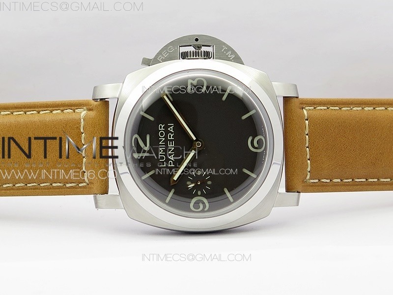 PANERAI BASE5 PAM 1080 HWF 11 BEST EDITION ON BROWN LEATHER STRAP A6497-2