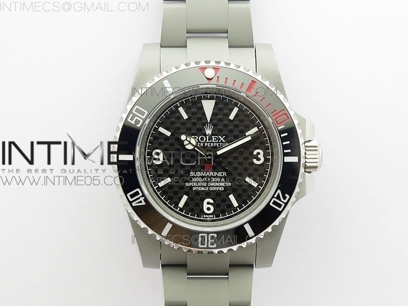 The Rough Matt Carbon Sandblast SS GMF Best Edition Carbon Dial on SS Bracelet SA3130