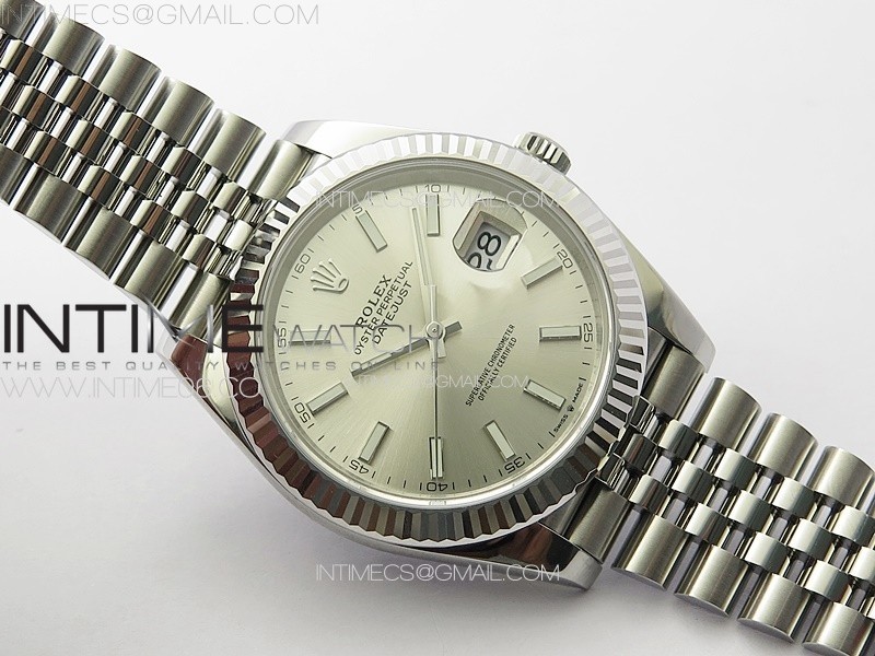 DateJust 41 126334 904L SS VSF 11 Best Edition Silver Dial on Jubilee Bracelet VS3235