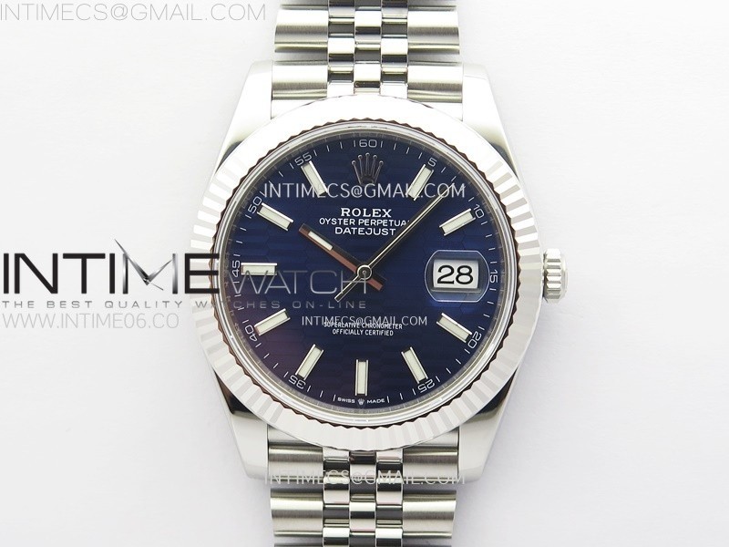 DateJust 41 126334 904L SS VSF 11 Best Edition Blue Dial on Jubilee Bracelet VS3235