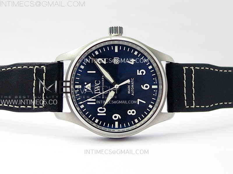 PILOT MARK XX IW328203 ZF 11 BEST EDITION BLUE DIAL ON DARK BLUE LEATHER STRAP A32111