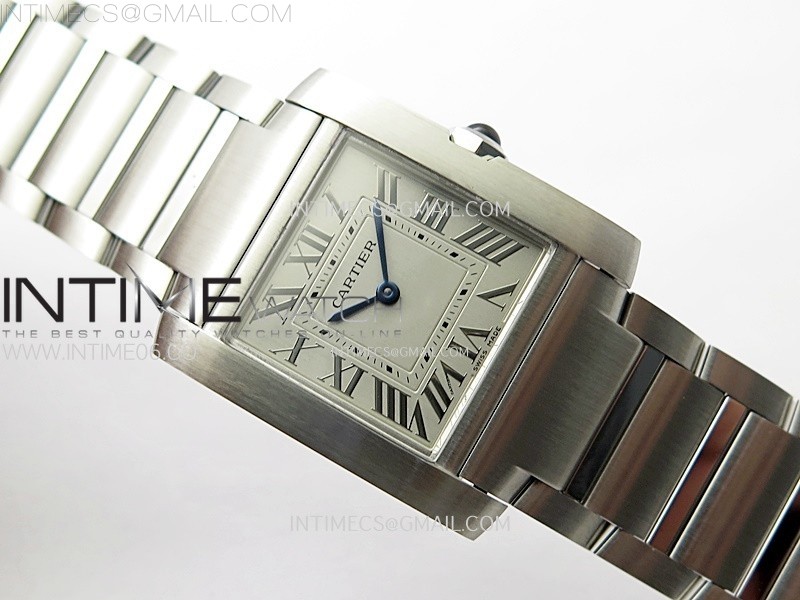 TANK FRANCAISE LADIES 27MM SS 8848F 11 BEST EDITION SILVER DIAL ON SS BRACELET RONDA QUARTZ