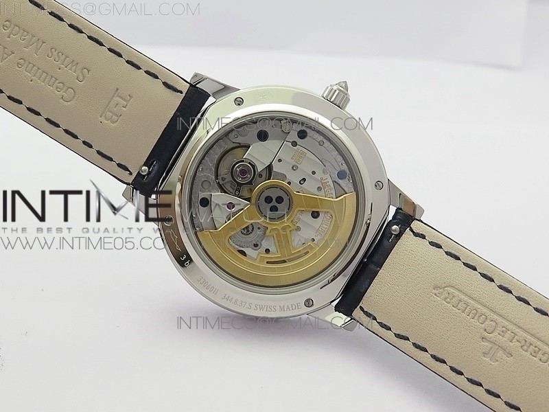 RENDEZ-VOUS NIGHT & DAY SS DIAMONDS BEZEL ZF 11 BEST EDITION WHITE MOP DIAL ON BLACK LEATHER STRAP A898