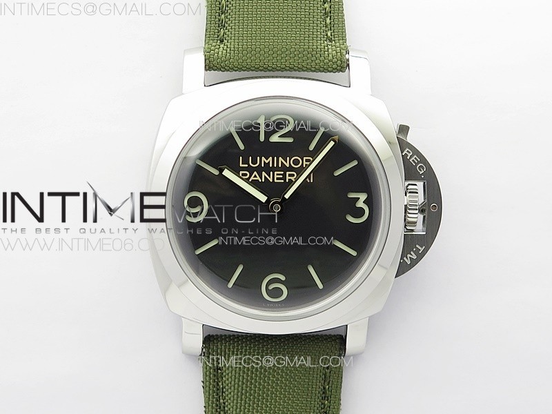 PAM 606 Q Hong Kong HWF Black Dial on Green Nylon Strap P.3000 Super Clone