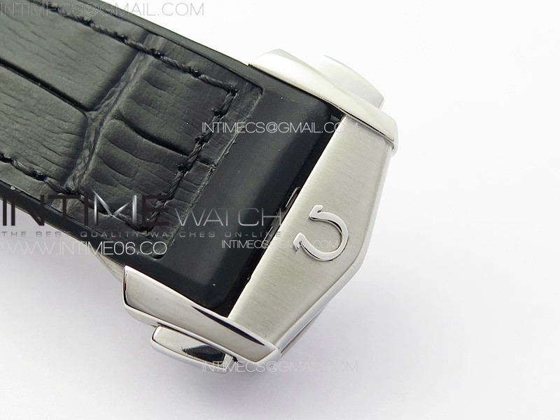 Constellation 41mm SSBlack Ceramic Bezel VSF 11 Best Edition Silver Dial on Black Gummy Strap A8900