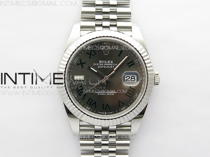 DateJust 41 126334 Clean 11 Best Edition 904L Steel Gray Roman Dial on Jubilee Bracelet VR3235