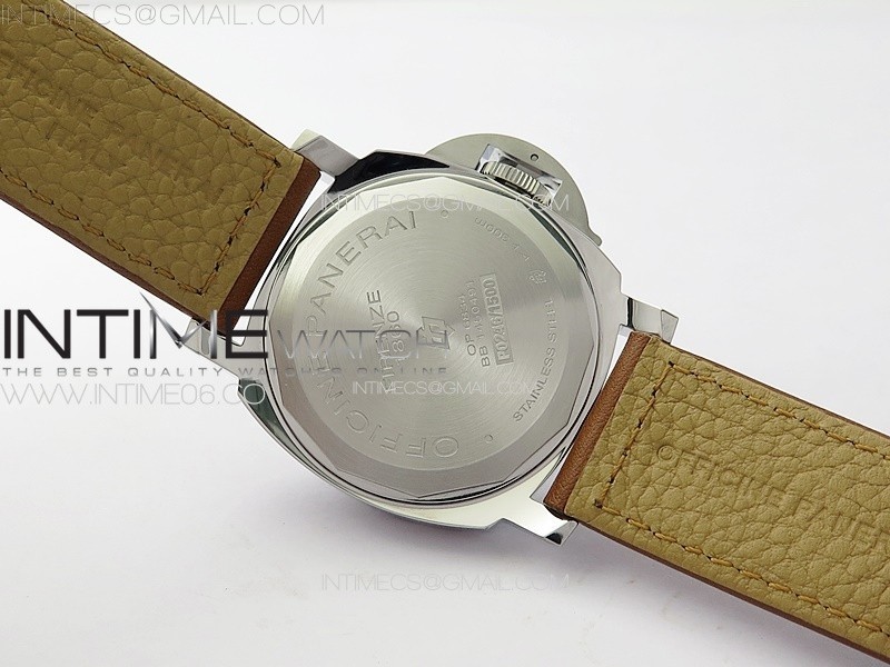 MARINA21 PAM005 P NOOB 11 BEST EDITION ON BROWN LEATHER STRAP A6497 WITH Y-INCABLOC V12