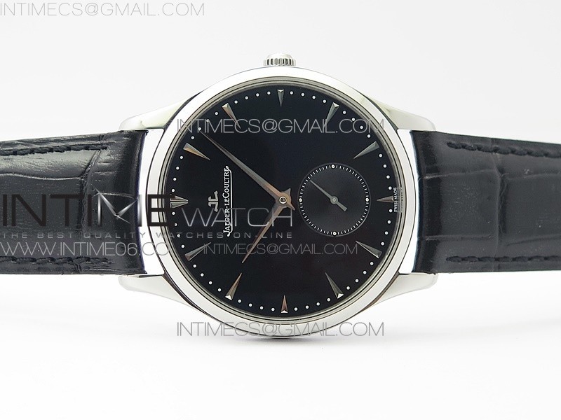 MASTER ULTRA THIN SMALL SECOND SS ZF 11 BEST EDITION BLACK DIAL ON BLACK LEATHER STRAP A896