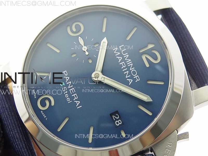 MARINA33 PAM1157 W TTF 11 BEST EDITION ON BLUE NYLON STRAP P9010