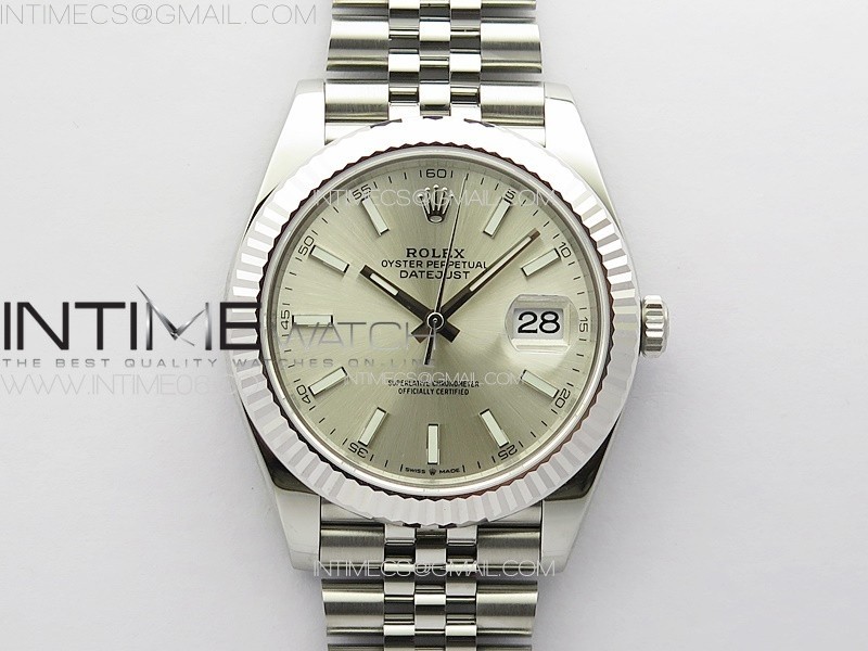 DateJust 41 126334 904L SS VSF 11 Best Edition Silver Dial on Jubilee Bracelet VS3235