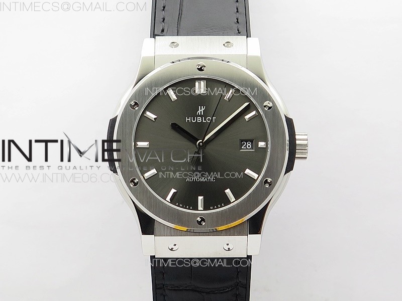 Classic Fusion 42mm APSF 1:1 Best Edition Gray Dial on Black Gummy Strap A1110