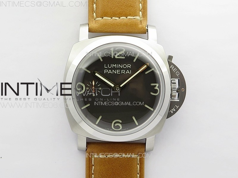 PAM1080 HWF 11 Best Edition on Brown Leather Strap A6497-2