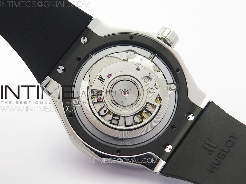 CLASSIC FUSION ORLINSKI SS B50F 11 BEST EDITION WHITE FACETED DIAL ON BLACK RUBBER STRAP A2892