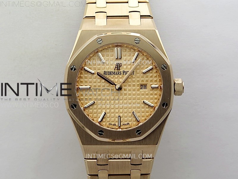 Lady Royal Oak 33mm 67651 RG ZF 11 Best Edition RG Textured Dial on RG Bracelet RONDA Quartz