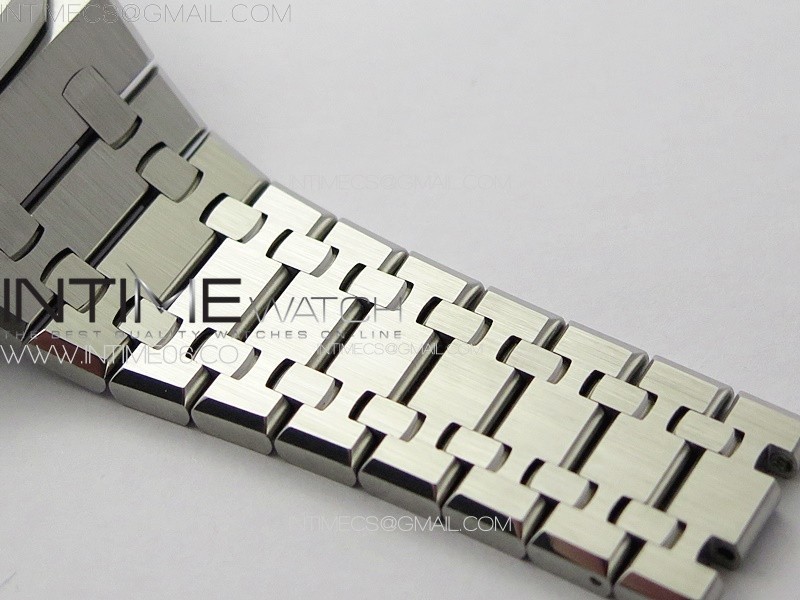 Royal Oak 41mm 15510 50th SS ZF 11 Best Edition Gray Textured Dial on SS Bracelet A4302