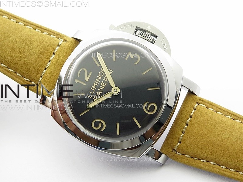 PANERAI BASE6 PAM372 HWF 11 BEST EDITION ON BROWN LEATHER STRAP P.3000 SUPER CLONE