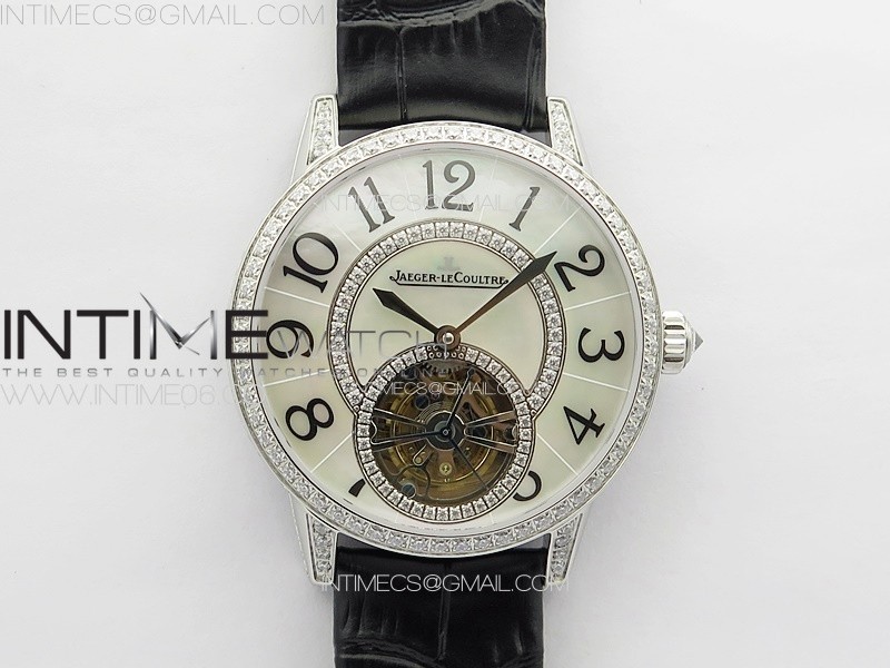 RENDEZ-VOUS TOURBILLON SS RMSF BEST EDITION WHITE DIAL ON BLACK LEATHER STRAP