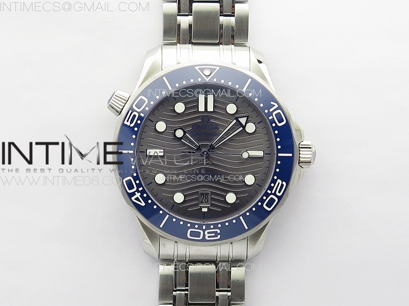 Seamaster Diver 300M ZF 11 Best Edition Blue Ceramic Gray Dial on SS Bracelet A8800