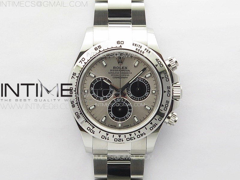 E:CLEANDaytona 116509 904L Clean 11 Best Edition Gray Dial on 904L SS Bracelet SA4130