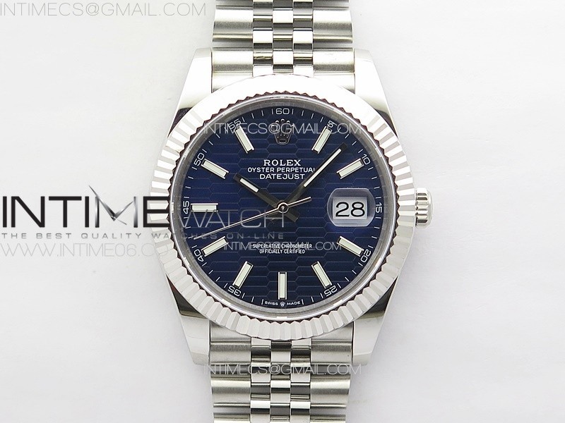 DateJust 41 126334 SS GMF 11 Best Edition Blue Fluted Dial on Jubilee Bracelet