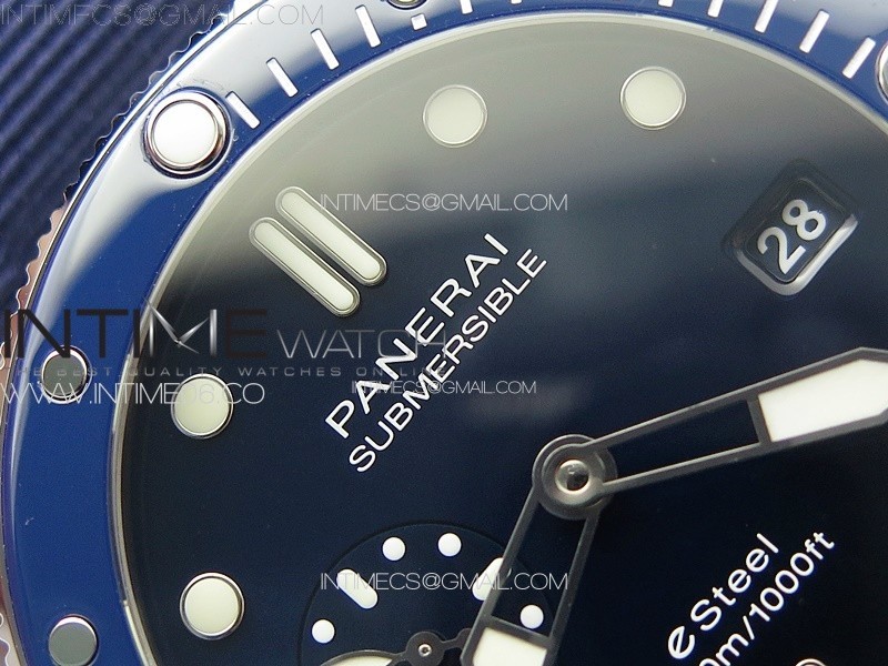 PAM1289 Y VSF 11 Best Edition Blue Dial on Blue Leather Strap P.900 Super Clone