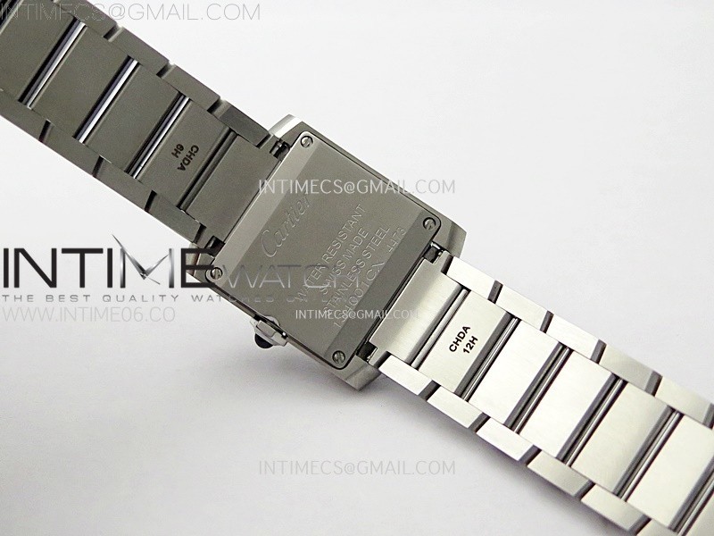 TANK FRANCAISE LADIES 21.2MM SS 8848F 11 BEST EDITION SILVER DIAL ON SS BRACELET RONDA QUARTZ