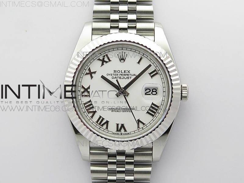 DateJust 41 126334 904 SS ARF 11 Best Edition White Dial Roman Markers on Jubilee Bracelet A2824 V3