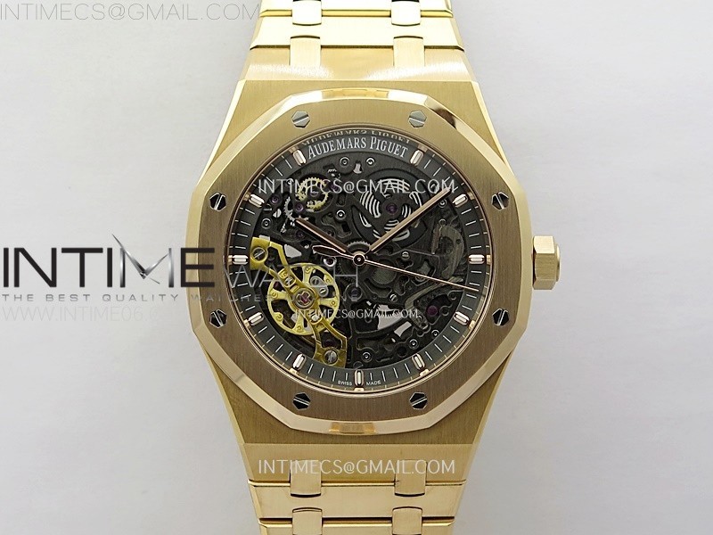 Royal Oak 41mm 15407 RG ZF 11 Best Edition Skeleton Dial on RG Bracelet A3132