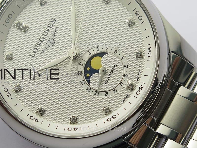 Master Moonphase SS APSF 11 Best Edition White Diamonds Dial on SS Bracelet AL899