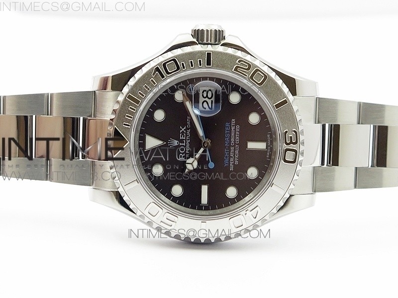 Yacht-Master 116622 904L SS GMF 11 Best Edition Baselworld Gray Dial on 904L SS Bracelet A2836