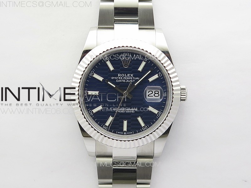 DateJust 41 126334 SS GMF 11 Best Edition Blue Fluted Dial on Oyster Bracelet