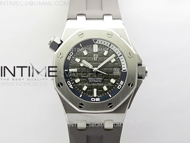 Royal Oak Offshore Diver 15720 APSF 11 Best Edition Gray Dial on Gray Rubber Strap SA4308