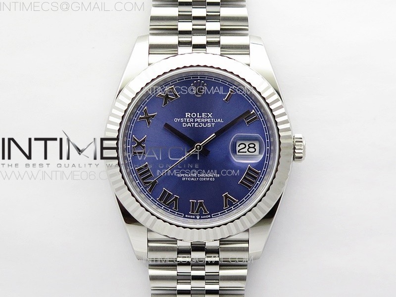 DateJust 41 126334 Clean 11 Best Edition 904L Steel Blue Roman Dial on Jubilee Bracelet VR3235