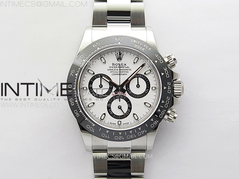 Daytona 116500 APSF 1:1 Best Edition 904L SS Case and Bracelet White Dial SH4130