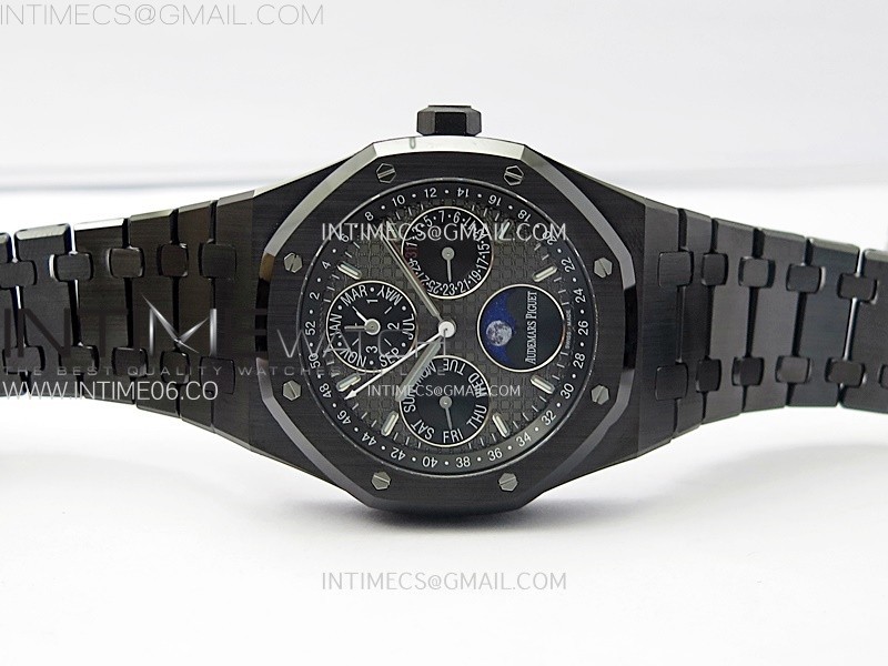 Royal Oak Perpetual Calendar 26579CE Black Ceramic APSF Best Edition on Black Ceramic Bracelet A5134 V4