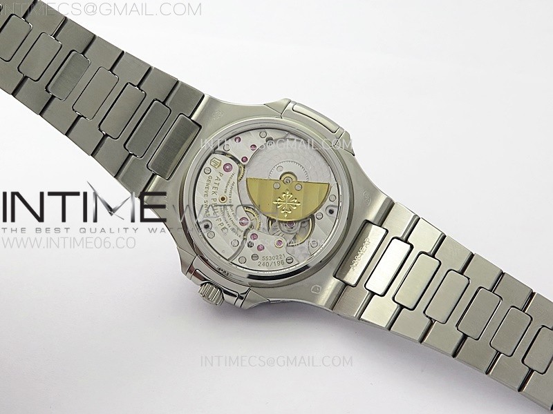 NAUTILUS 5740 T DIAMONDS BEZEL SS TWF BEST EDITION GRAY DIAL ON SS BRACELET A240