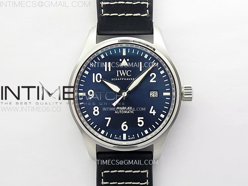 PILOT MARK XX IW328203 ZF 11 BEST EDITION BLUE DIAL ON DARK BLUE LEATHER STRAP A32111