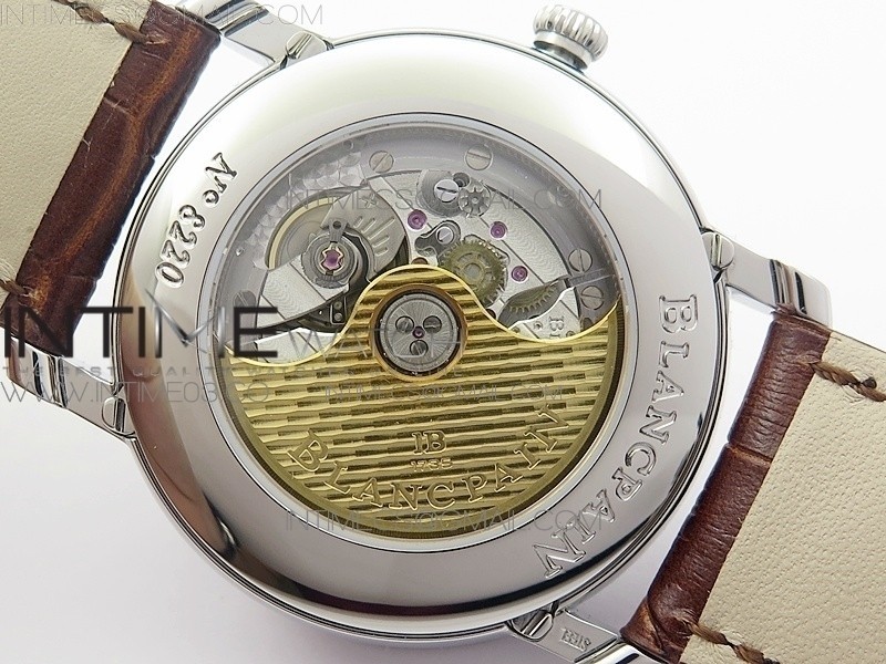 Villeret 6654 SS Complicated Function OMF V2 11 Best Edition Gray Dial on Brown Leather Strap A6654