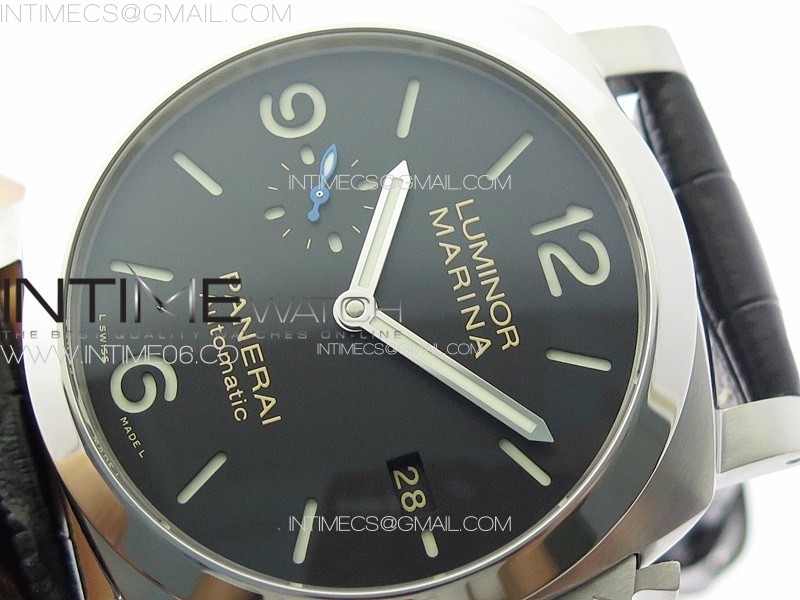 MARINA32 PAM1312 W TTF 11 BEST EDITION ON BLACK LEATHER STRAP P9010