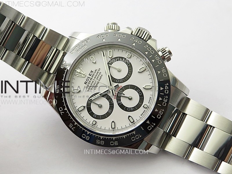 Daytona 116500 APSF 1:1 Best Edition 904L SS Case and Bracelet White Dial SH4130